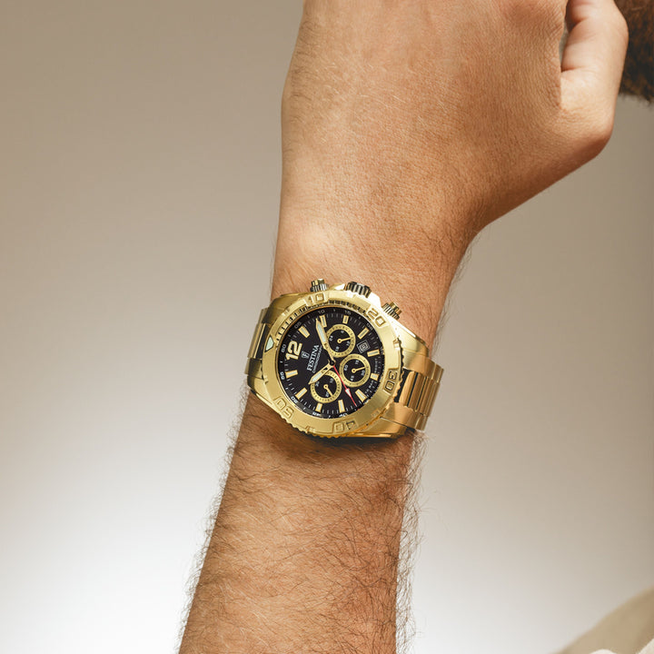 Timeless Chronograph Black / Stainless Steel Black Dial