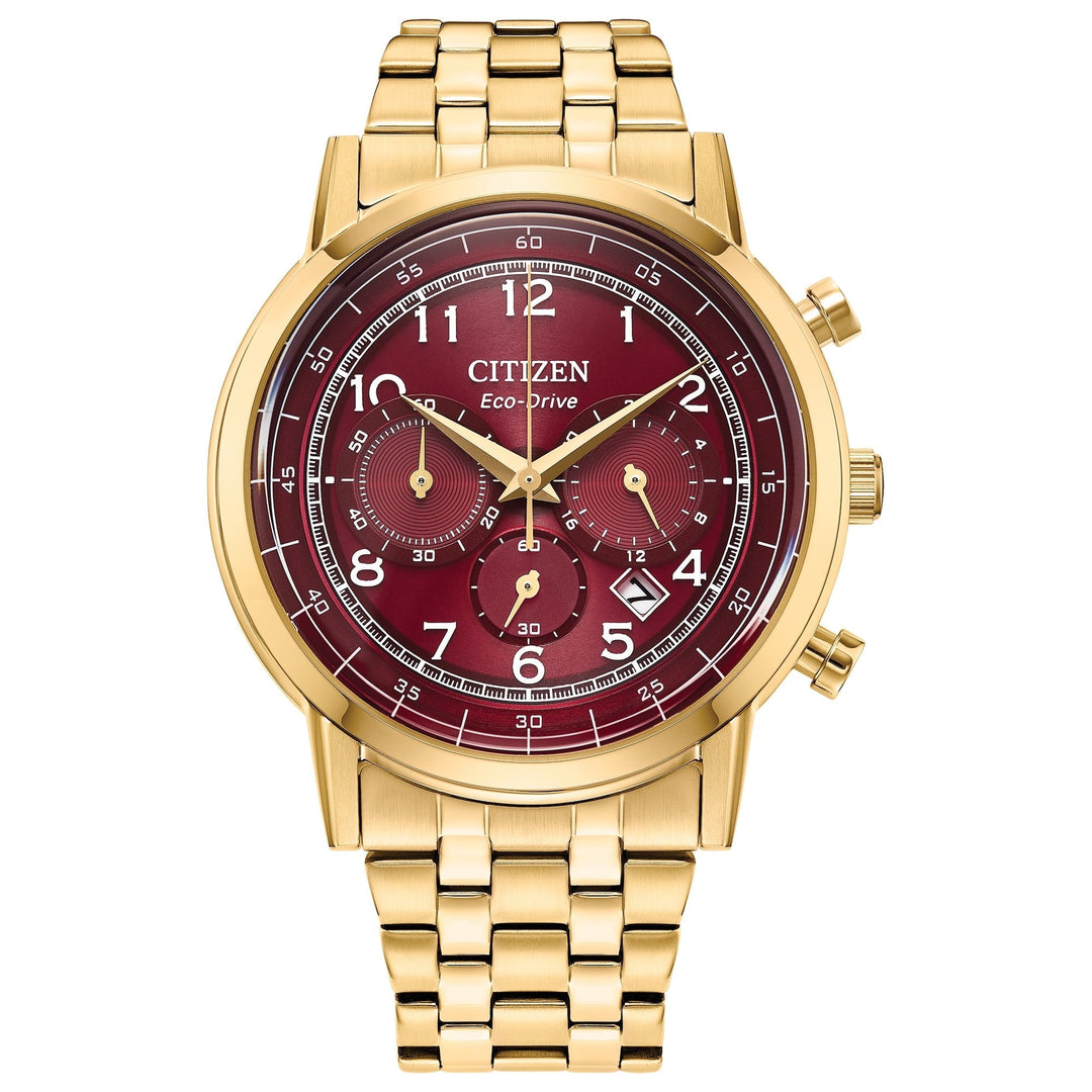 Classic 43mm / Red / Gold | Red Dial