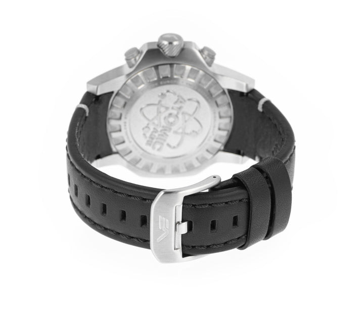 Atomic Age Oppenheimer Black Dial / Black Leather Strap Black Dial
