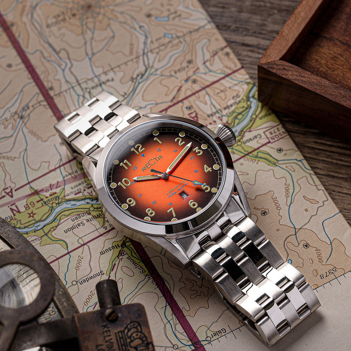 Cavalier Japan Quartz Orange / Stainless Steel |  Dial