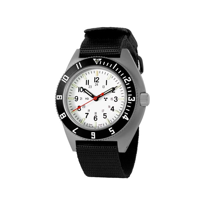 NAV, QUARTZ, SAPH, ARCTIC STERILE, COL: SS//BKBK NYLON 11" Arctic SSNAV on 11 Ba