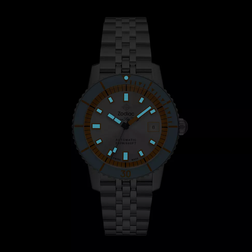 SEA WOLF COMPRESSION Silver / Steel Bracelet | Silver Dial