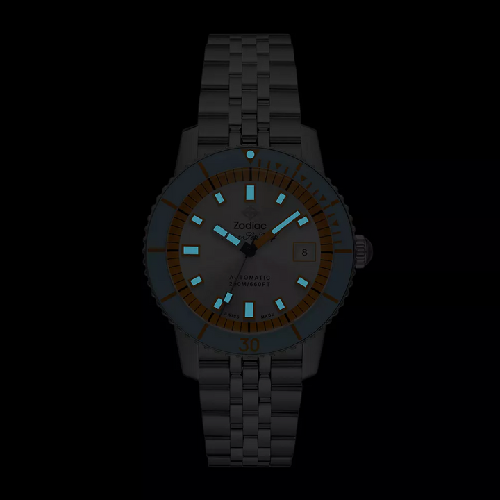 SEA WOLF COMPRESSION Silver / Steel Bracelet | Silver Dial