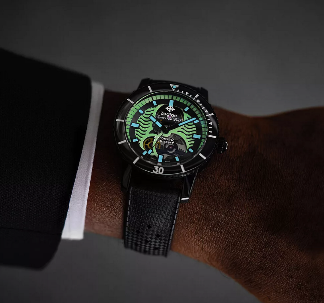 Super Sea Wolf Skeleton Night Diver | Multi-colored Dial