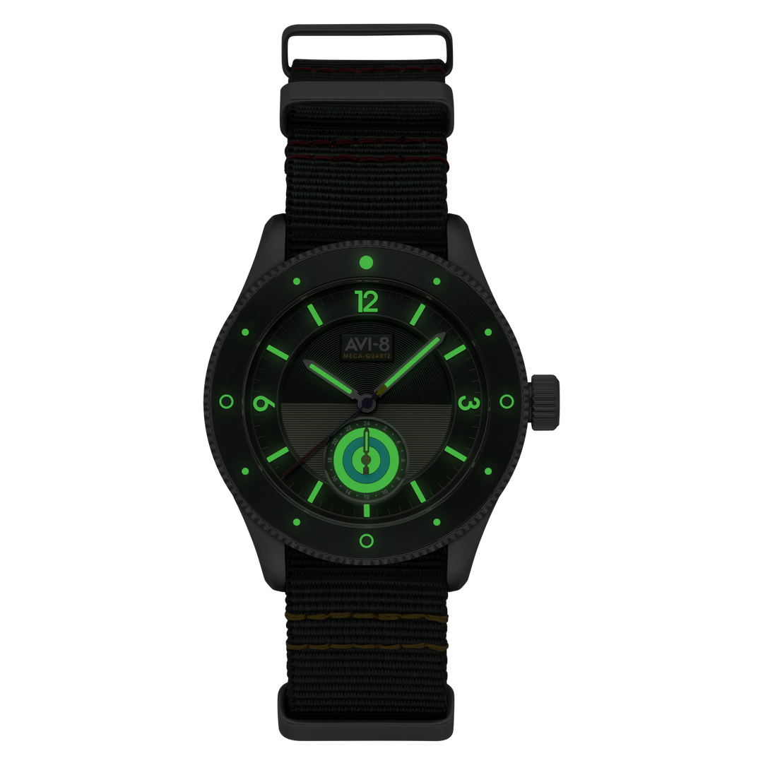 Airmaster Sector Meca-Quartz Green / Nylon | Green Dial