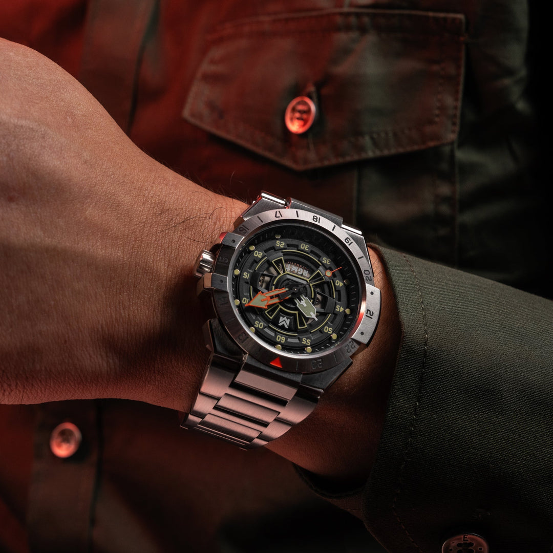 HIMARS AUTOMATIC BLACK / STAINLESS STEEL | Black Dial