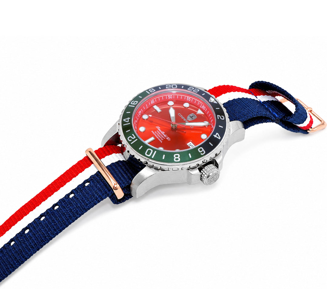 TIME BOLD- X4 RED/BLUE_GREEN -MULTI-COLOR Red Dial