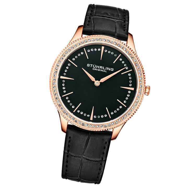 Symphony Black Leather | Black Dial