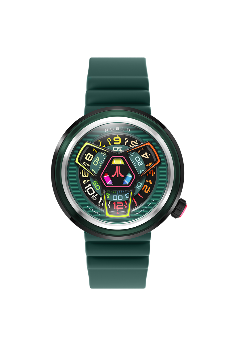 Ventana Automatic Atari Retro Gamer Limited Edition Green / Rubber Strap | Green