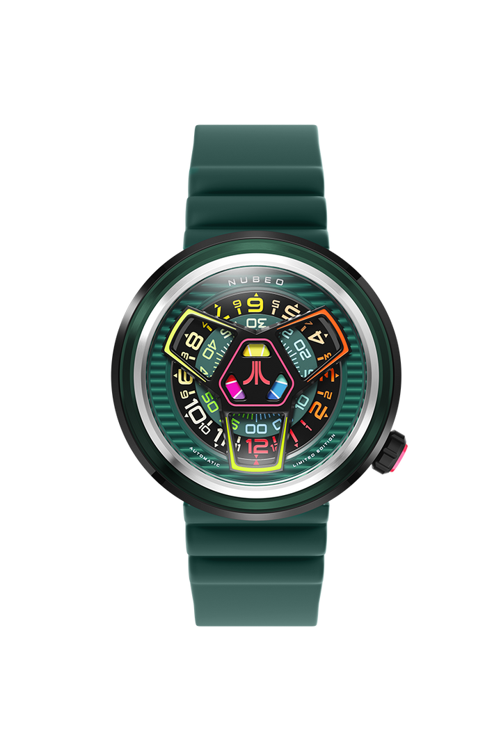 Ventana Automatic Atari Retro Gamer Limited Edition Green / Rubber Strap | Green