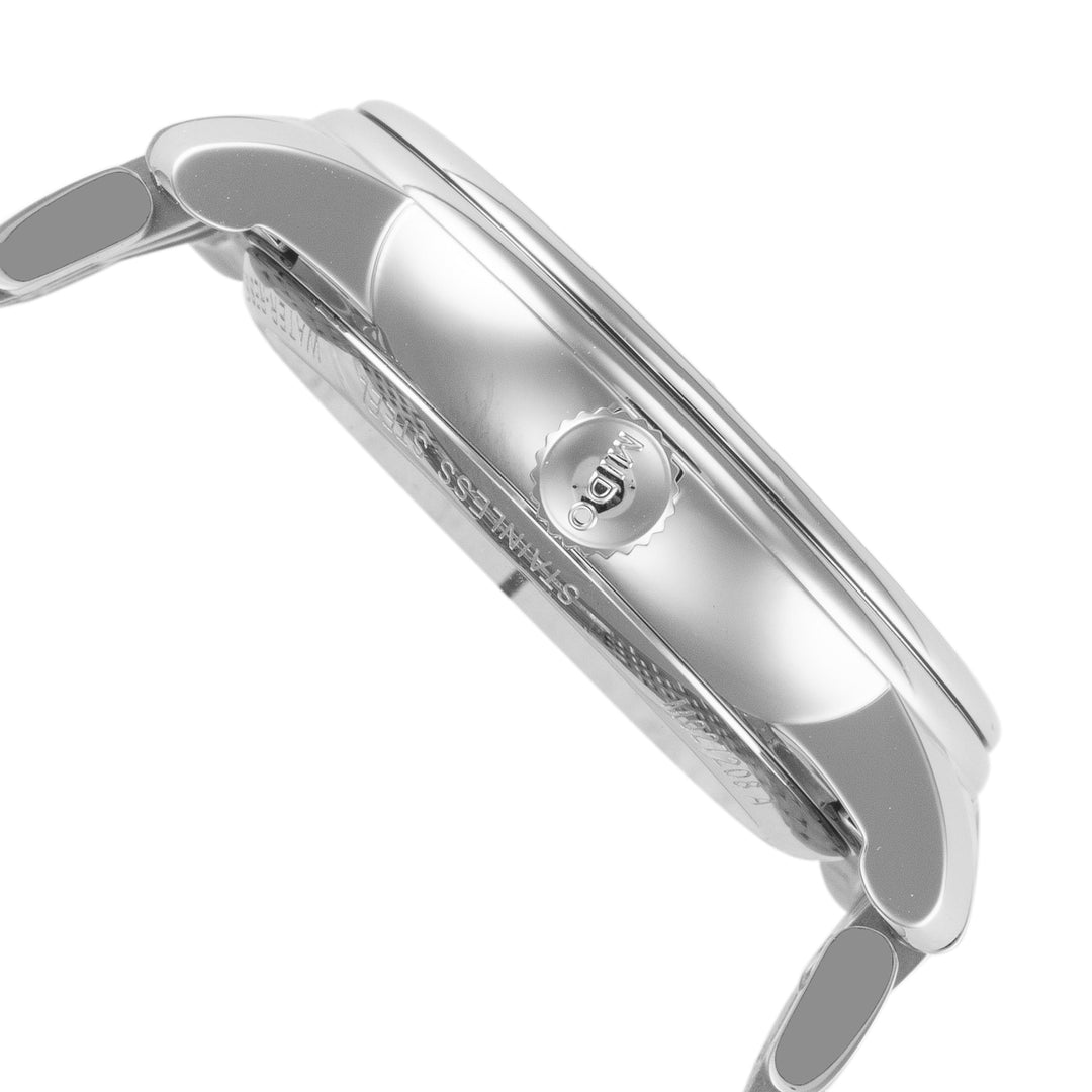 Baroncelli III 34mm / White / Silver | White Dial