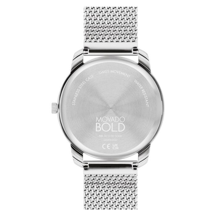 Bold Trend Element Silver Dial / Stainless Steel Mesh Bracelet Silver Dial