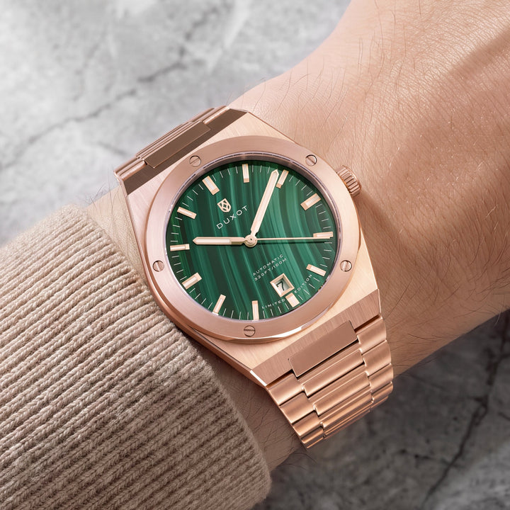 Bastia Automatic Lapidary Limited Edition Green Dial / Rose-Gold-Tone Bracelet G