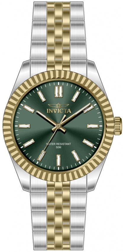 Specialty Green Dial / Two-Tone Silver-Gold Stainless Steel Bracelet Green Dial