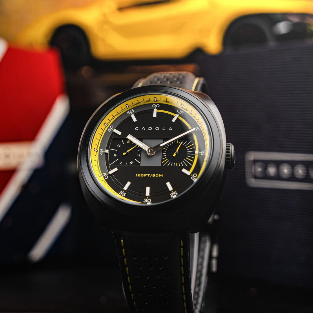Giulia Calendar Black / Black Leather | Black Dial