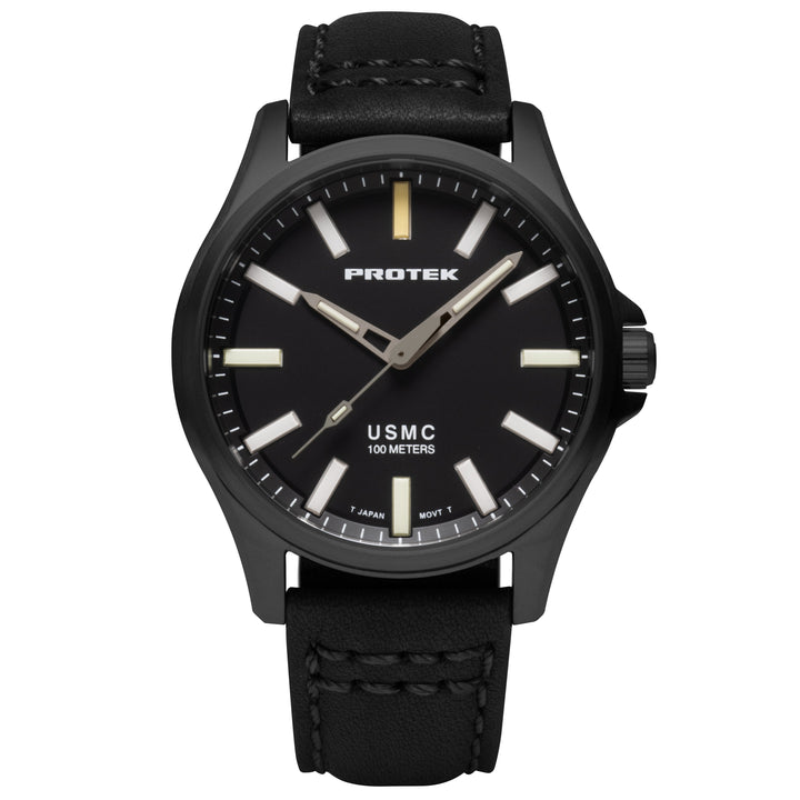 TITANIUM FIELD 3100 USMC SERIES Titanium IP Gun/Black/Black | Black Dial