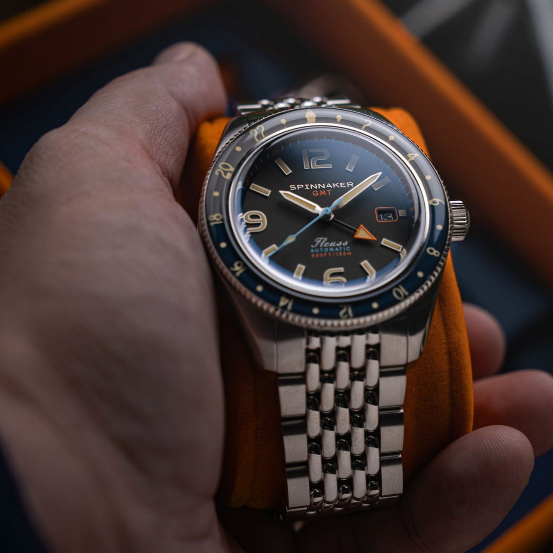Spinnaker Fleuss GMT Automatic Grey / Stainless Steel | Grey Dial