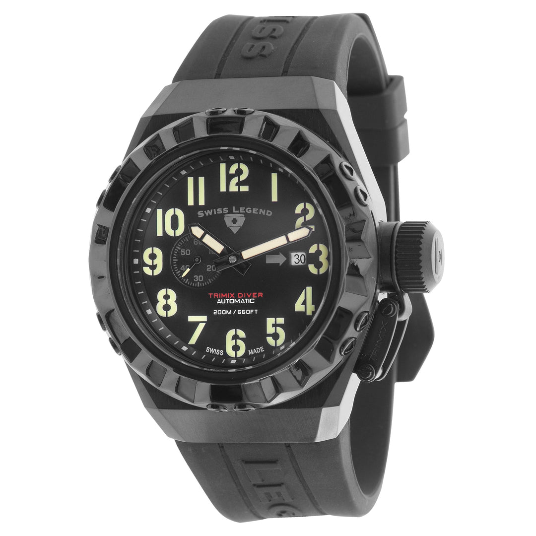 TRIMIX DIVER AUTOMATIC Black / Silicone | Black Dial