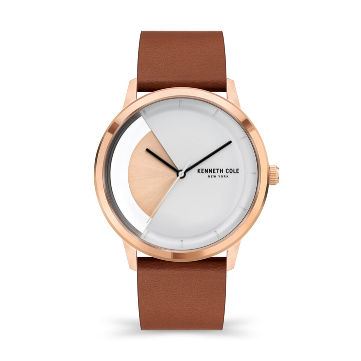 Classic 43mm / White / Brown White Dial