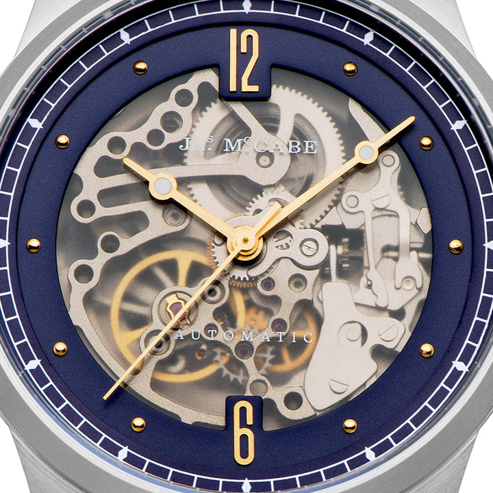 GRANDE HERITAGE SKELETON BLUE / STAINLESS STEEL | Blue Dial