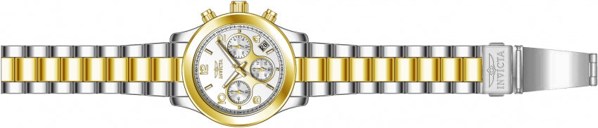 Angel Chronograph Silver-Tone Dial / Two-Tone Gold / Silver Stainless Steel Brac