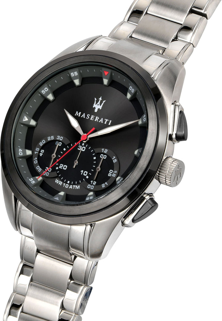 TRAGUARDO Black / Stainless Steel Black Dial