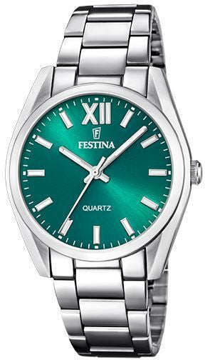 Boyfriend Green / Stainless Steel | Green Dial