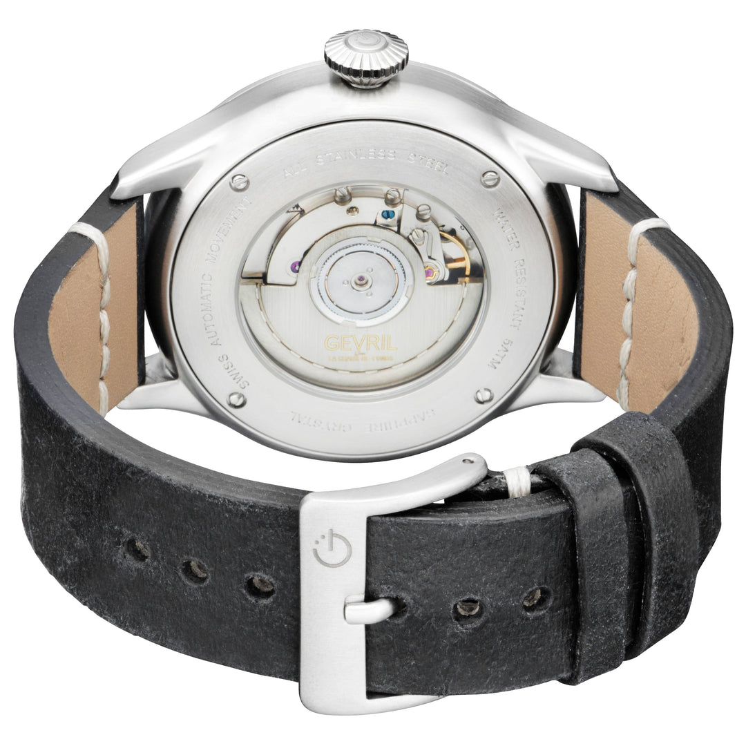 Vaughn Gevril Sellita SW330 GMT Swiss Made Pilot watch | Black Dial