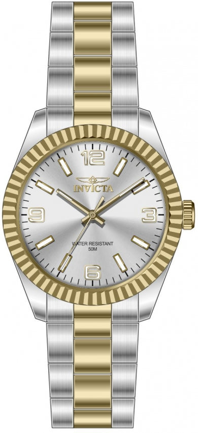 Specialty Silver Dial / Two-Tone Silver-Gold Stainless Steel Bracelet Silver Dia
