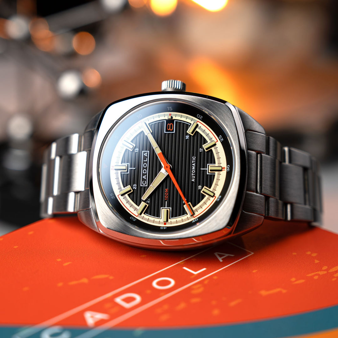 Buxton Automatic Black/ Stainless Steel Stainless Steel | Black Dial