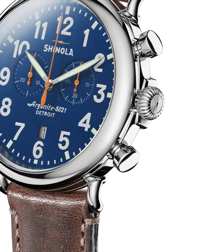 Runwell 47 Chrono blue | Blue Dial