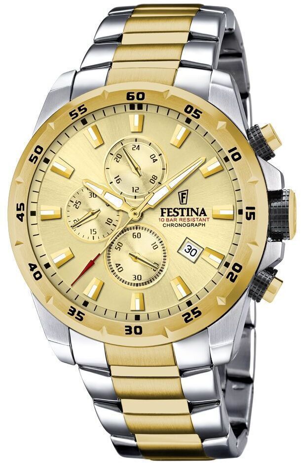 Chrono Sport Champagne / Stainless Steel | Champagne Dial