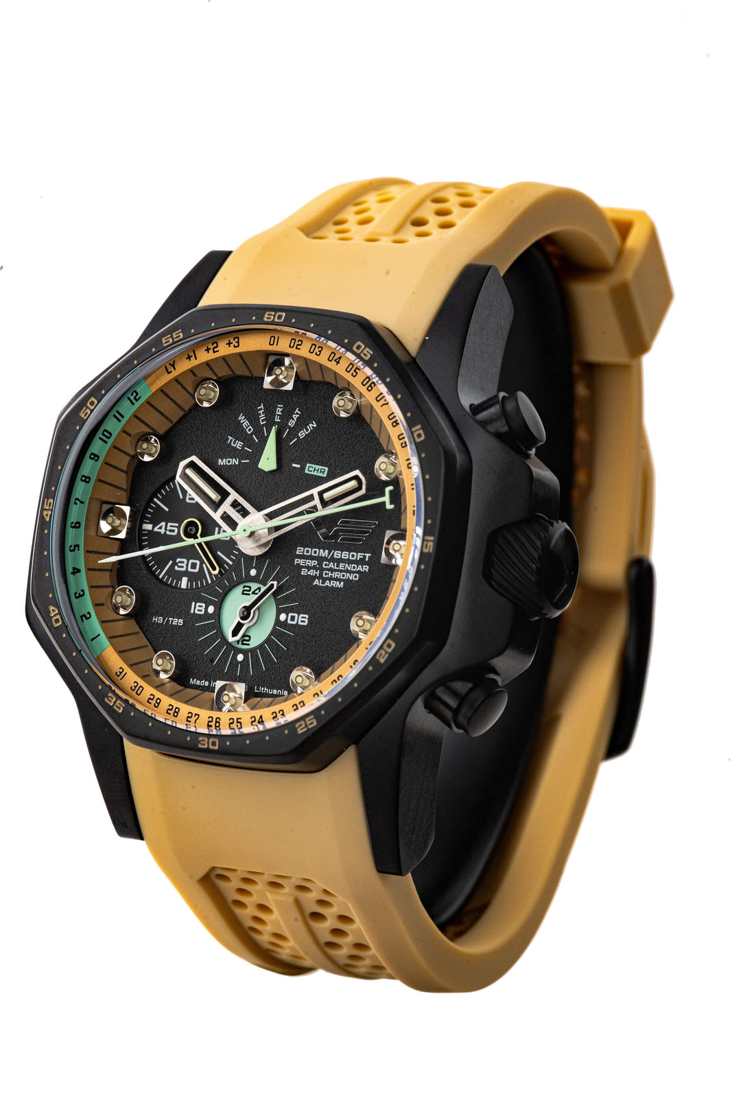 Atomic Age Oppenheimer Black Dial / Brown Leather Strap Black Dial