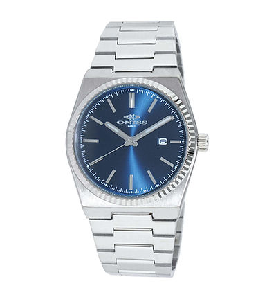 Stratos Date Blue Dial / Stainless Steel Bracelet Blue Dial