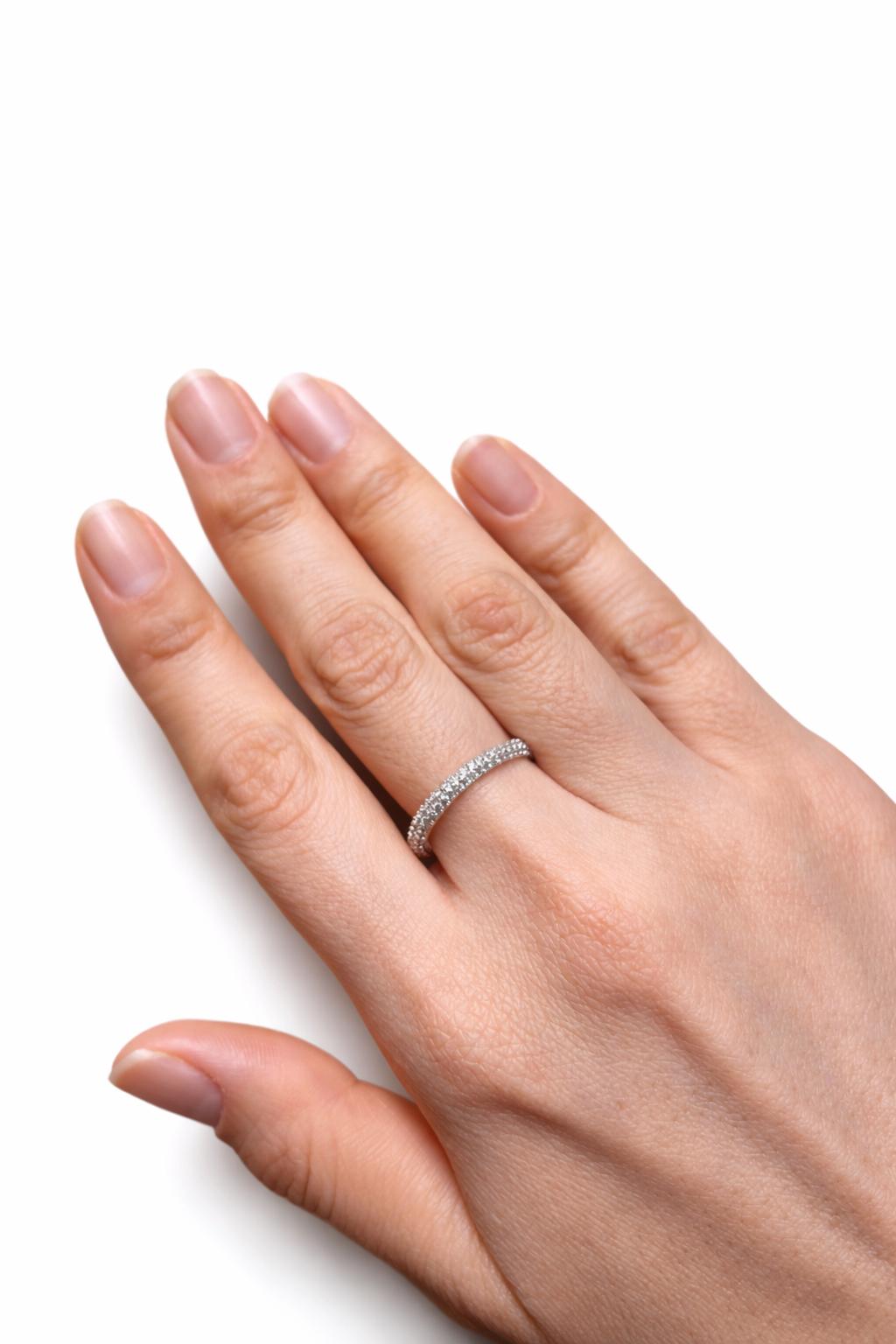 Pavé Diamond Domed Band