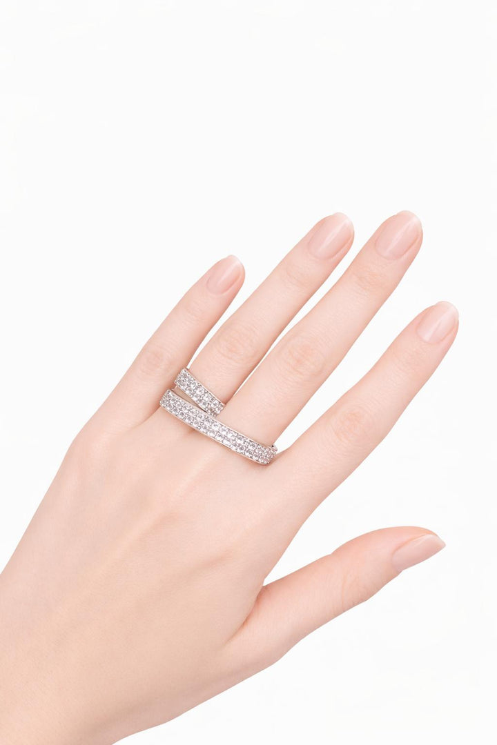 Diamond Multi-Row Wrap Ring