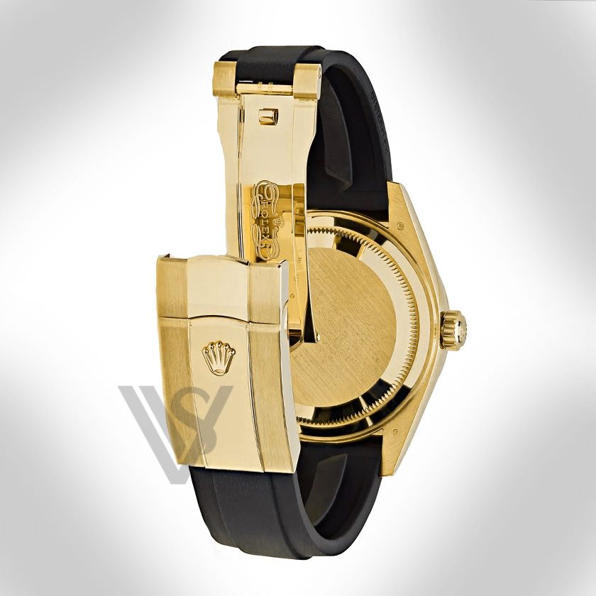 Brand New Rolex - Sky-Dweller - Black Index Dial - 18K Yellow Gold - Oysterflex Bracelet