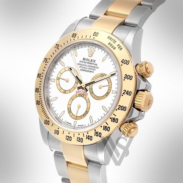 Brand New Rolex Daytona 18K Yellow Gold & Oyster Steel White Index Dial 2025