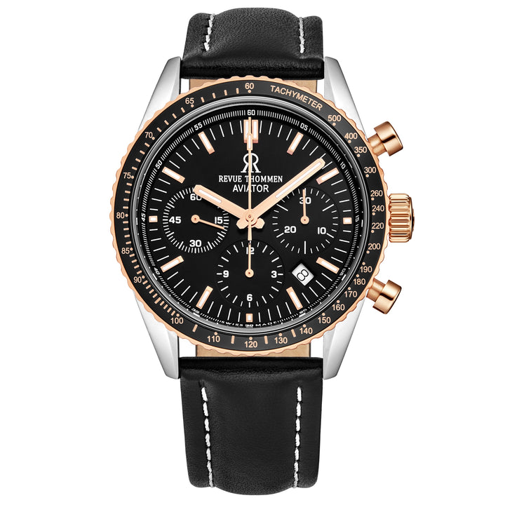 Aviator 17000.6557 / Black | Black Dial