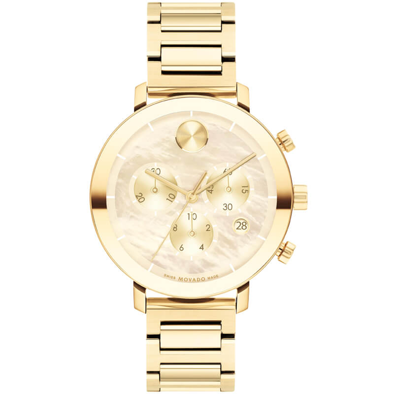 Bold Evolution 38mm / Yellow Mother-of-Pearl / Gold | Yellow Mother-of-Pearl Dia