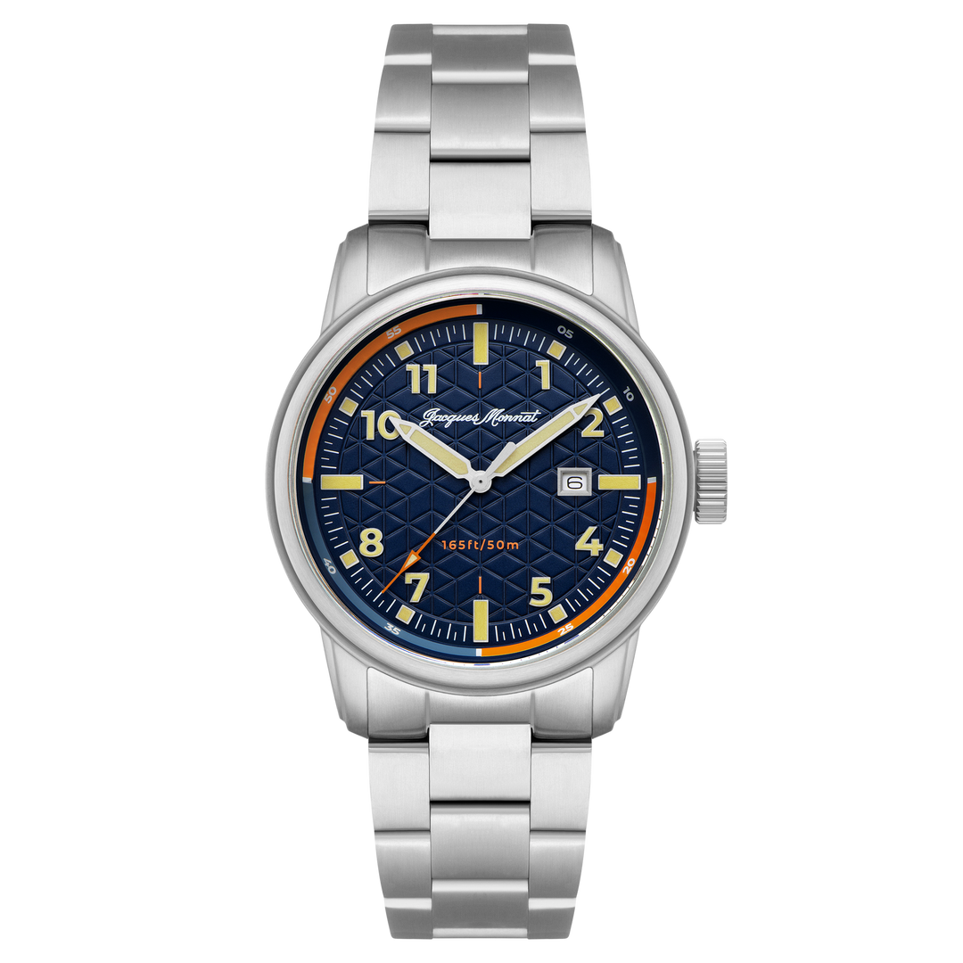 Roscana Quartz Blue / Stainless Steel | Blue Dial