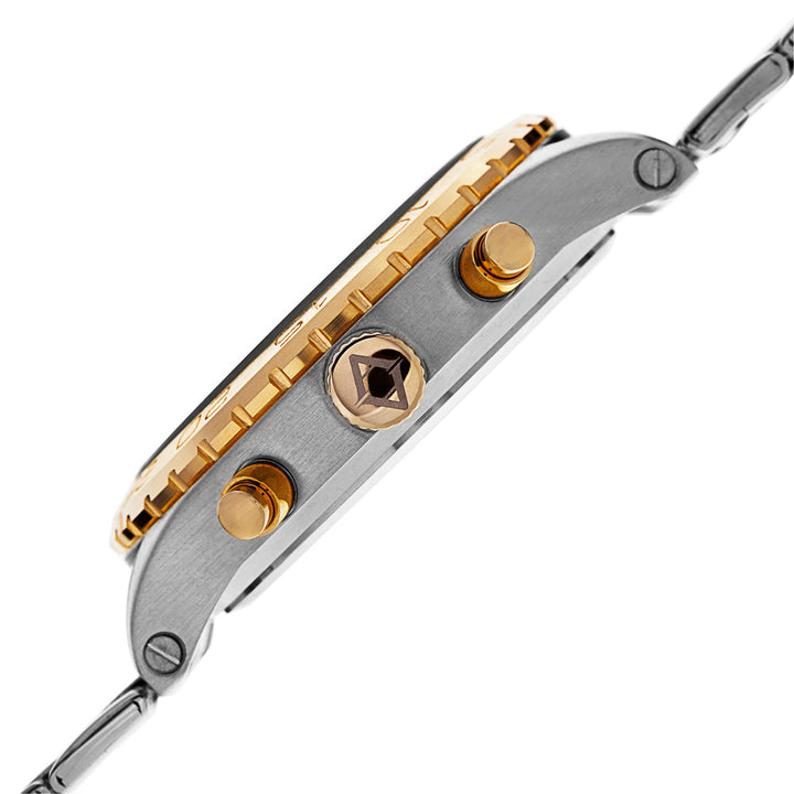 AK763TTG-Casual Silver/Gold/Stainless Steel | Black Dial