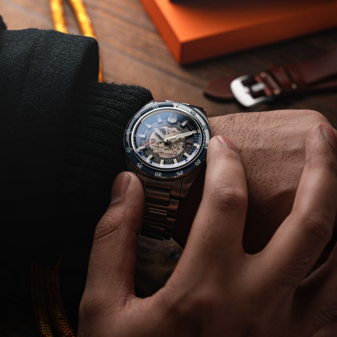 Fleuss Automatic Severn Edition Blue / Stainless Steel | Blue Dial