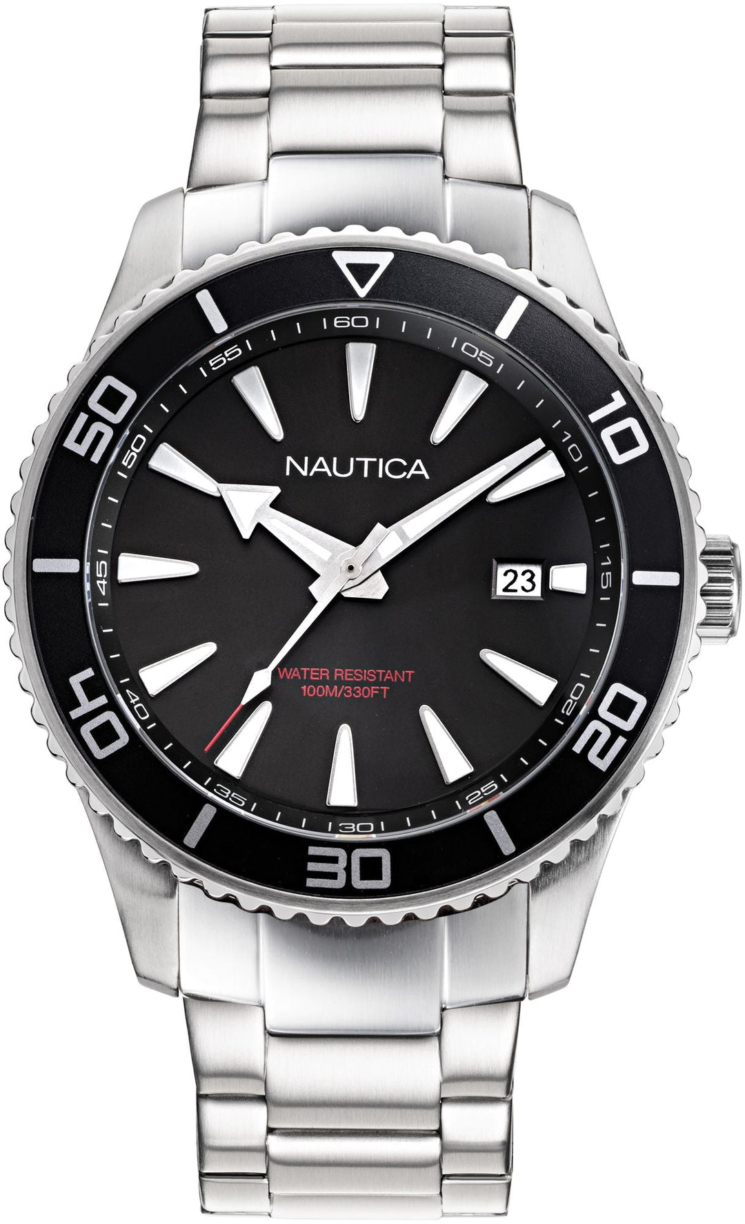Pacific Beach Silver / Stainless Steel | Black Dial