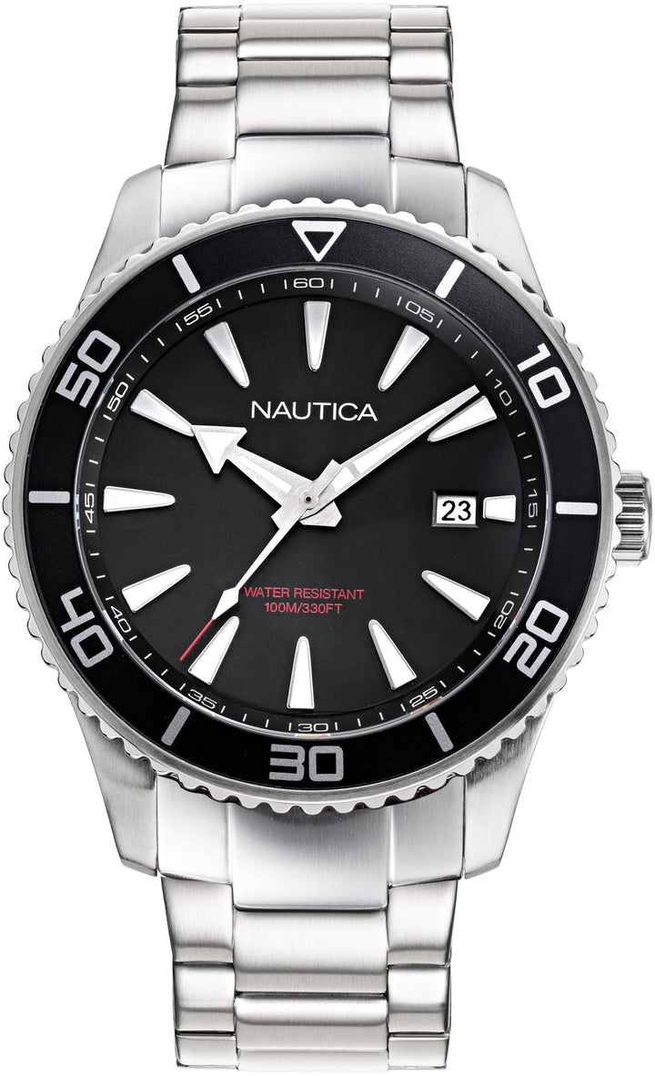 Pacific Beach Silver / Stainless Steel | Black Dial