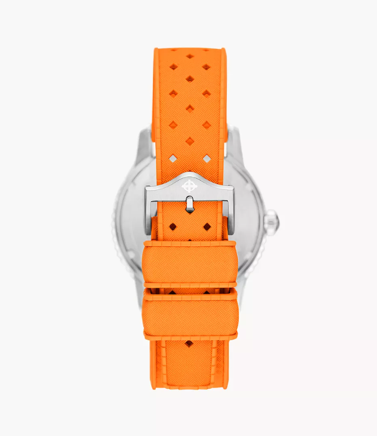 Super Sea Wolf Compression Rubber Strap | Silver Dial