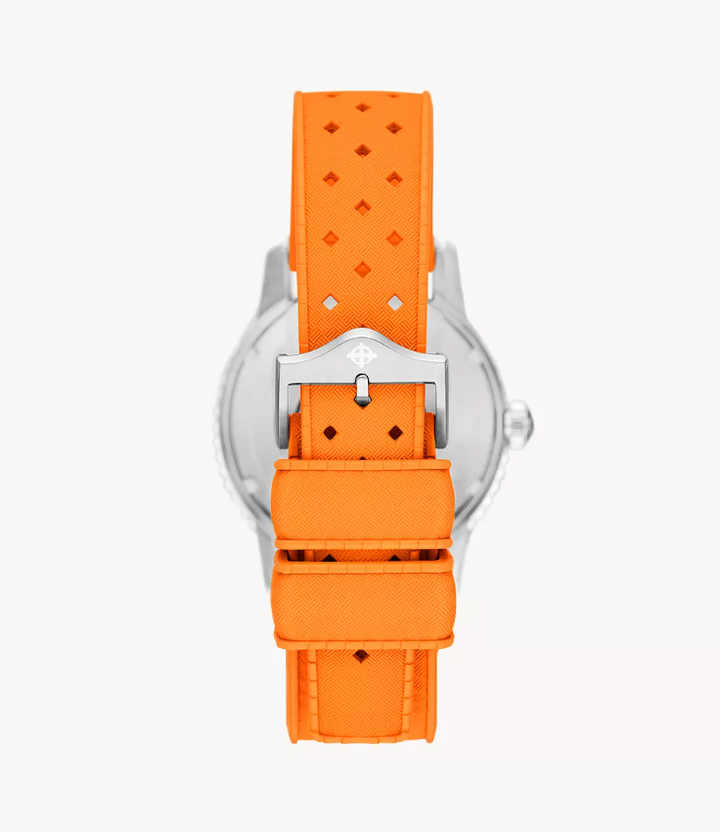 Super Sea Wolf Compression Rubber Strap | Silver Dial