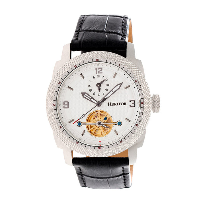 Helmsley Dual Time Black/Silver/White | White Dial