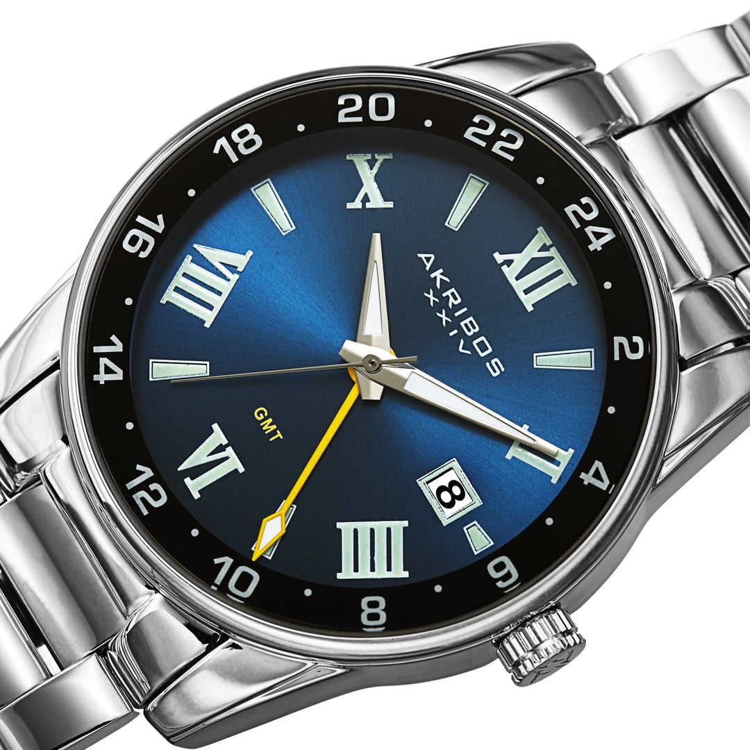 Date Watch Silver/Silver Tone/Stainless Steel | Blue Dial