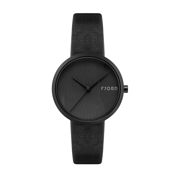 Laurens Black / Leather | Black Dial